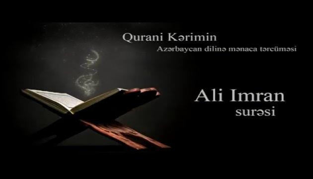 Ali-imran surəsinin tərcüməsi