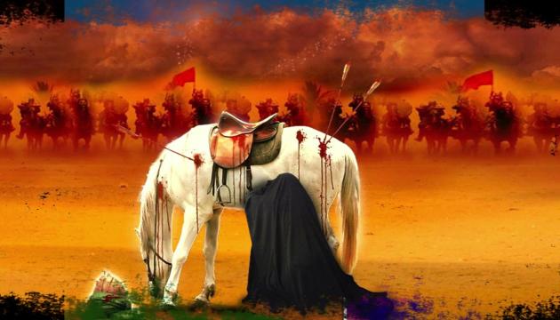 Hz.Hüseynə (ə) əzadarlıq-Imam Xomeyninin hüzurunda