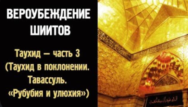 Вероубеждение шиитов (Таухид - часть 3)